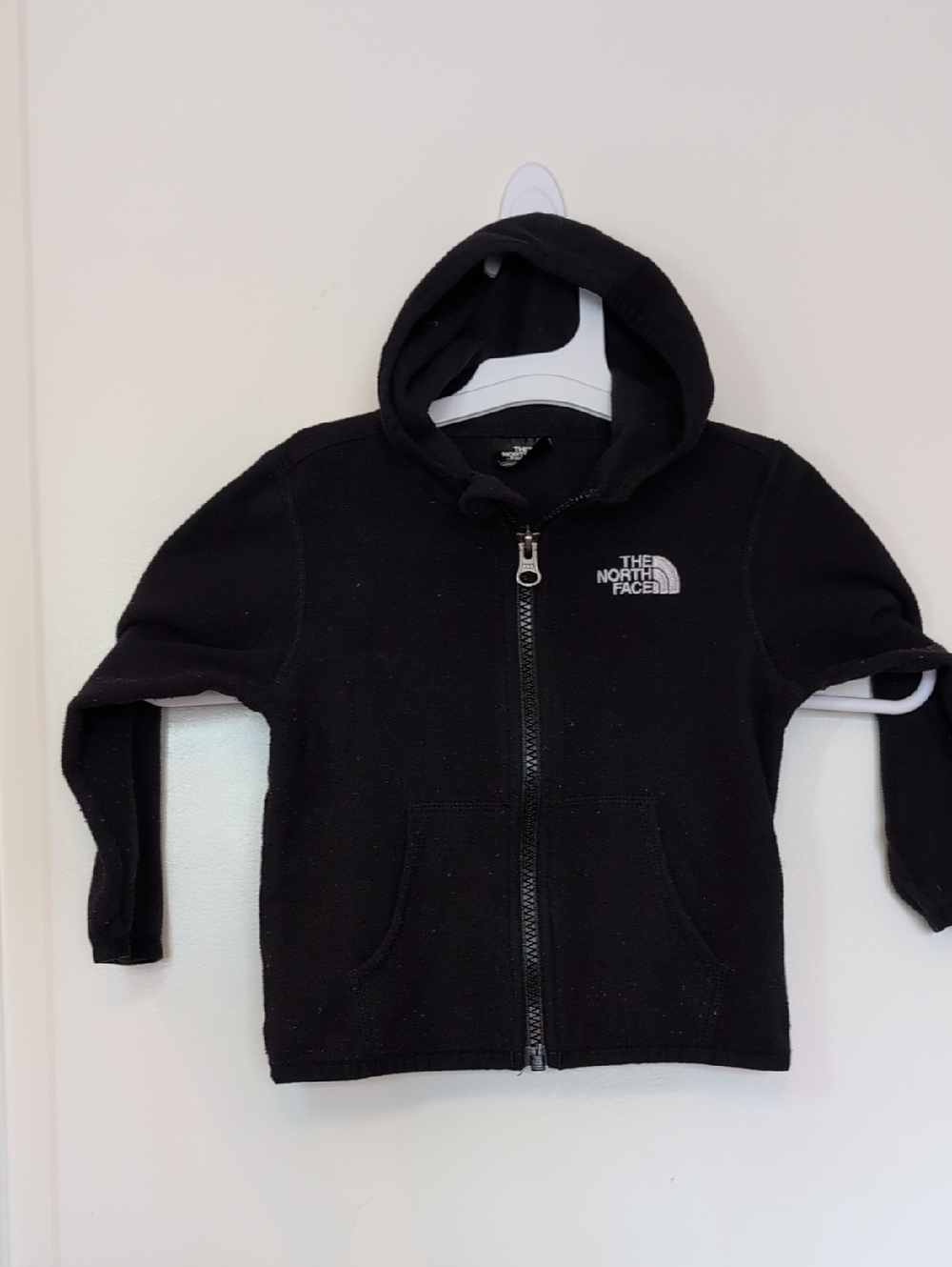 12-18mo The North Face Infant Black Full-Zip Fleece Hoodie - Black